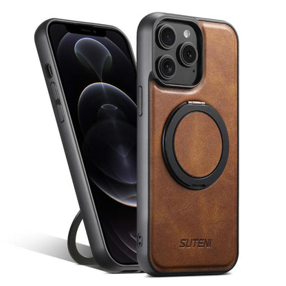 Suteni G3 Oil Wax 360 Rotation Holder MagSafe Back Phone Case