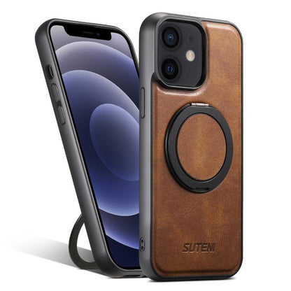 Suteni G3 Oil Wax 360 Rotation Holder MagSafe Back Phone Case