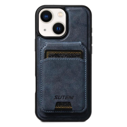 Suteni M5 Magnetic Card Bag MagSafe Leather Phone Case