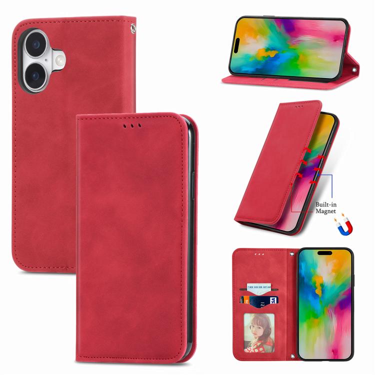 Retro Skin Feel Magnetic Flip Leather Phone Case