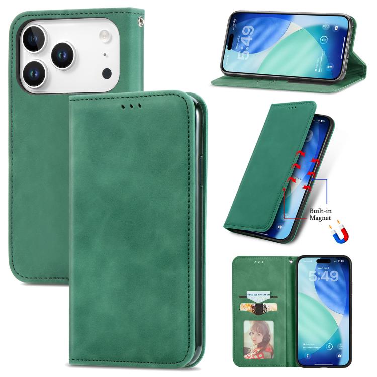 Retro Skin Feel Magnetic Flip Leather Phone Case