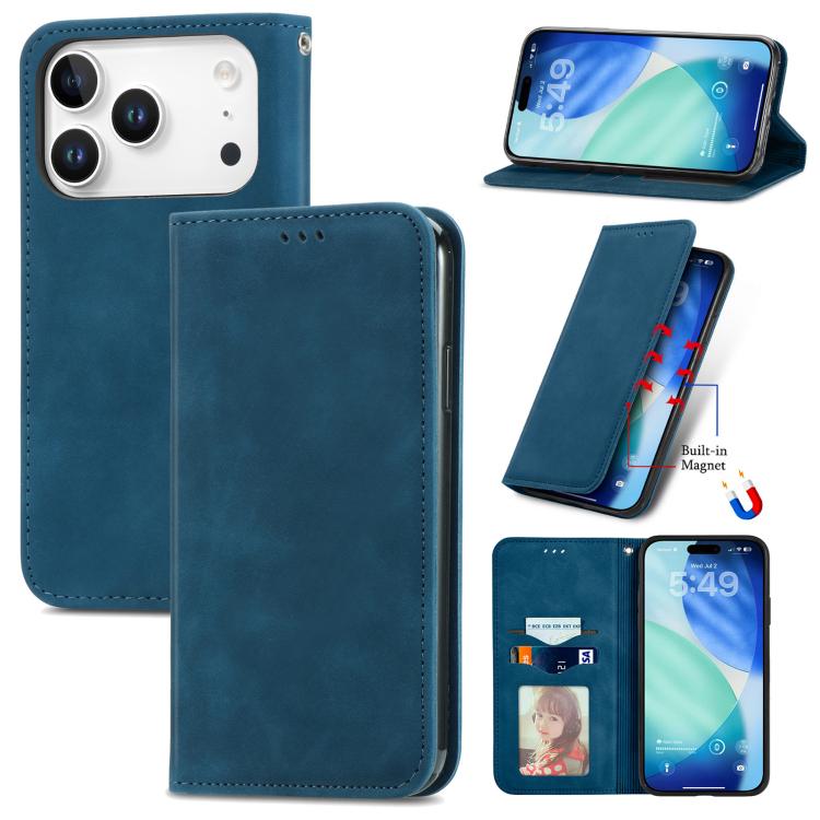 Retro Skin Feel Magnetic Flip Leather Phone Case
