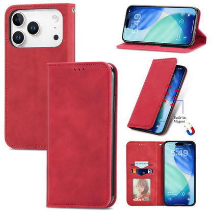 Retro Skin Feel Magnetic Flip Leather Phone Case