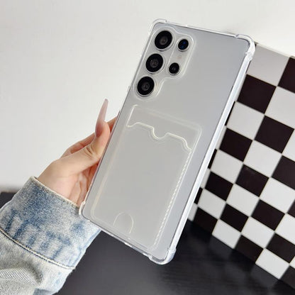 Four-cornered Electroplated Card Bag TPU Phone Case