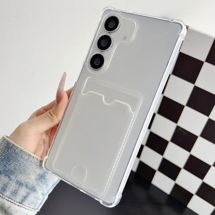 Four-cornered Electroplated Card Bag TPU Phone Case