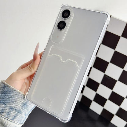 Four-cornered Electroplated Card Bag TPU Phone Case