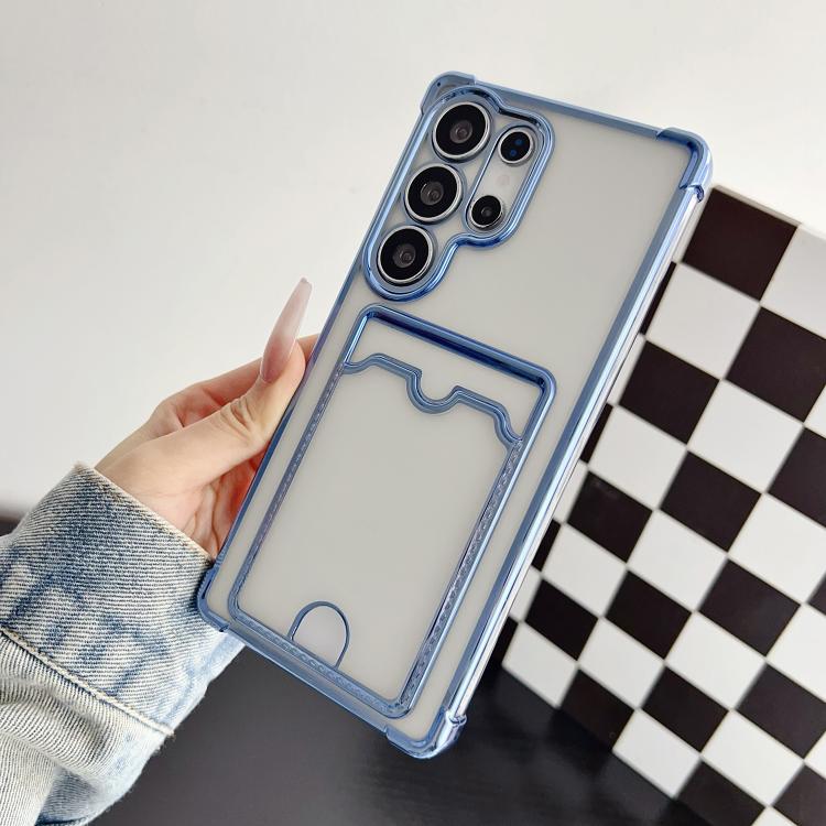 Four-cornered Electroplated Card Bag TPU Phone Case