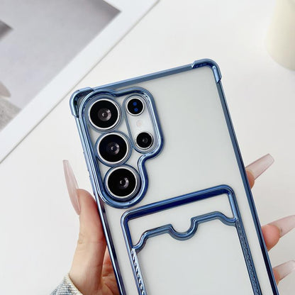 Four-cornered Electroplated Card Bag TPU Phone Case