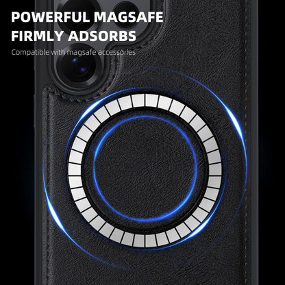 Pindun MagSafe Card Slot Leather Back Phone case