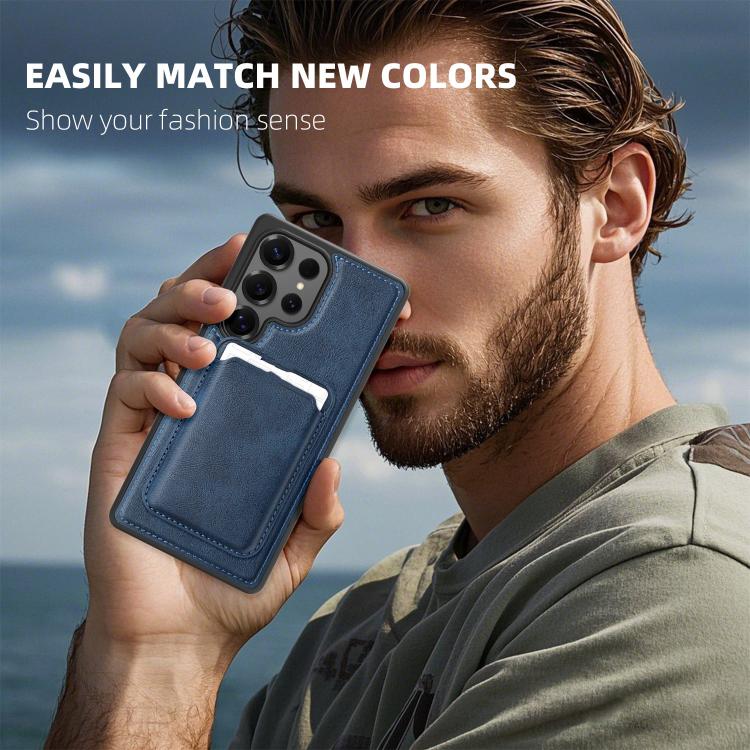 Pindun MagSafe Card Slot Leather Back Phone case