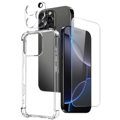 NORTHJO 3 in 1 TPU Airbag Shockproof Phone Case with Screen Protector Lens Film