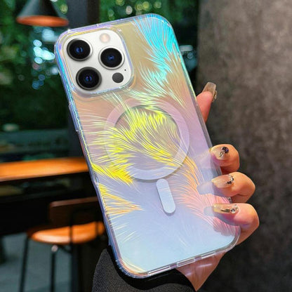 Glossy Color-Plated MagSafe Shockproof Phone Case