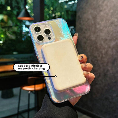 Glossy Color-Plated MagSafe Shockproof Phone Case