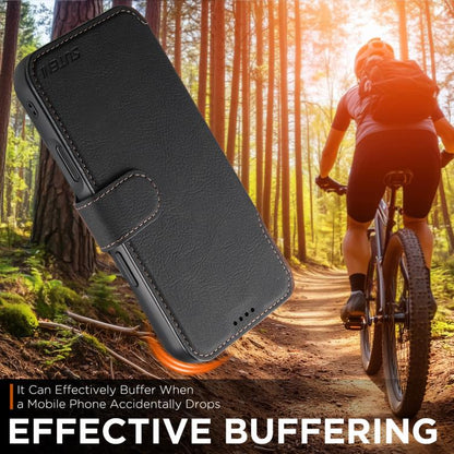 Suteni Q05 2-in-1 Multi-function MagSafe Wallet Litchi Leather Phone Case