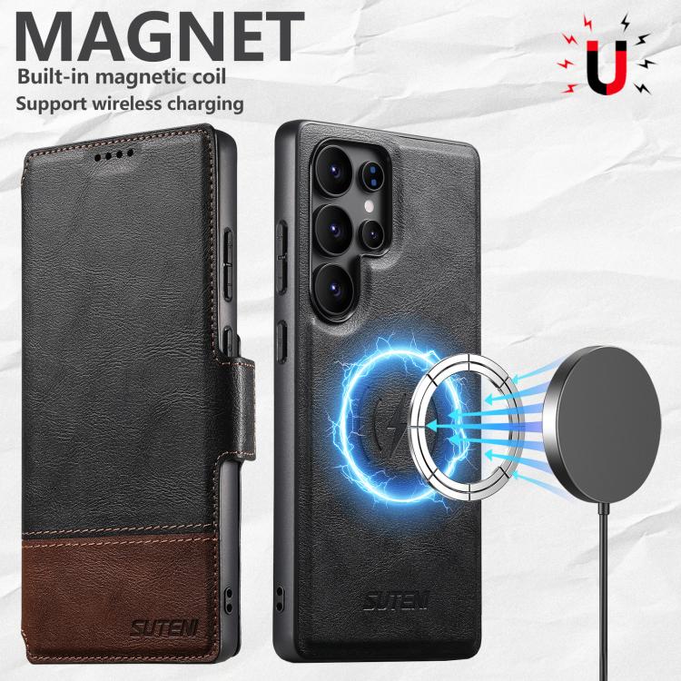 Suteni Q06 2-in-1 Multi-function Detachable Wallet MagSafe Phone Case