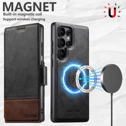 Suteni Q06 2-in-1 Multi-function Detachable Wallet MagSafe Phone Case