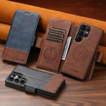 Suteni Q06 2-in-1 Multi-function Detachable Wallet MagSafe Phone Case