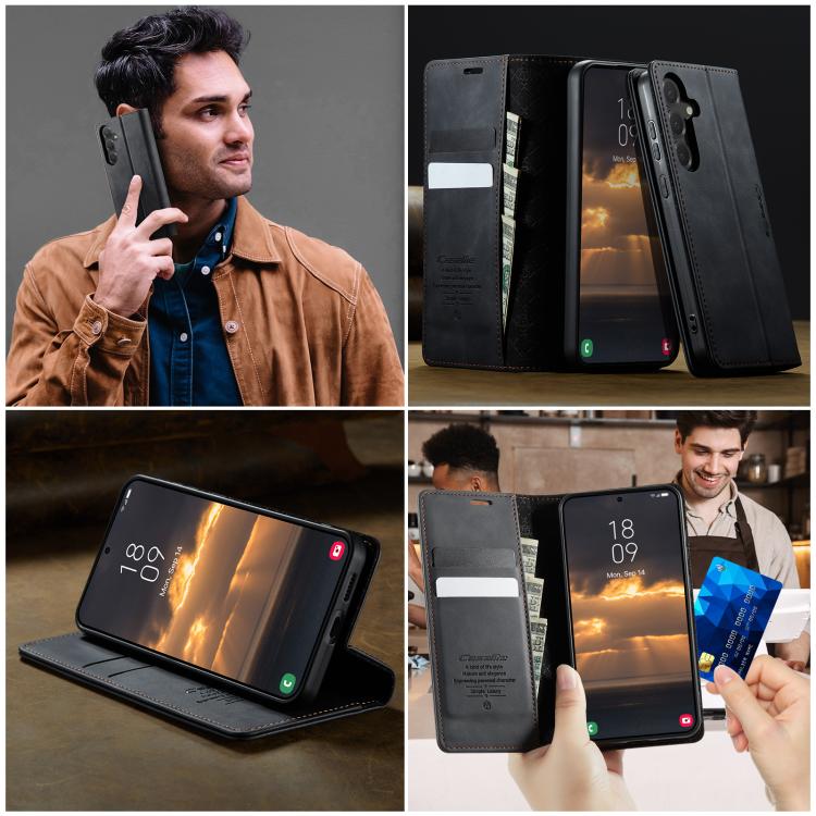 CaseMe 033 Calf Leather Lining Microfibre RFID Blocking Phone Case