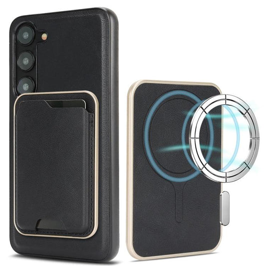 Kalebol Slim MagSafe Ring Magnetic Card Bag Leather Phone Case