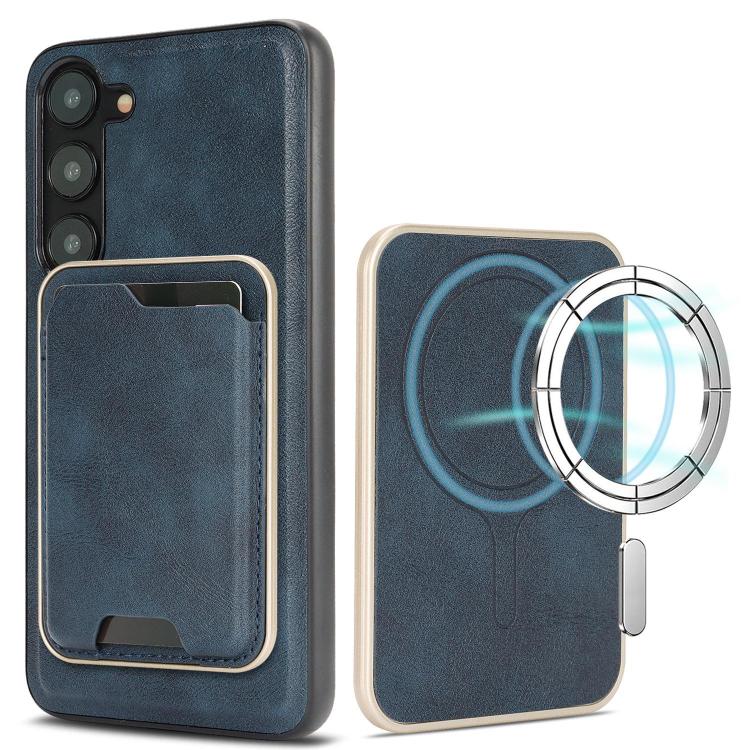 Kalebol Slim MagSafe Ring Magnetic Card Bag Leather Phone Case