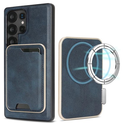 Kalebol Slim MagSafe Ring Magnetic Card Bag Leather Phone Case