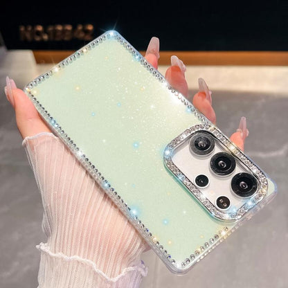 Rhinestone Glitter TPU 4-corners Anti-fall Phone Case