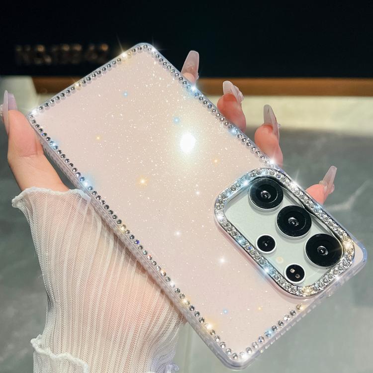 Rhinestone Glitter TPU 4-corners Anti-fall Phone Case