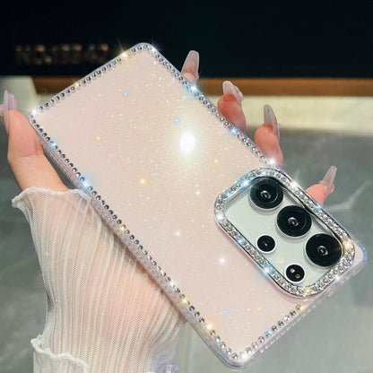 Rhinestone Glitter TPU 4-corners Anti-fall Phone Case