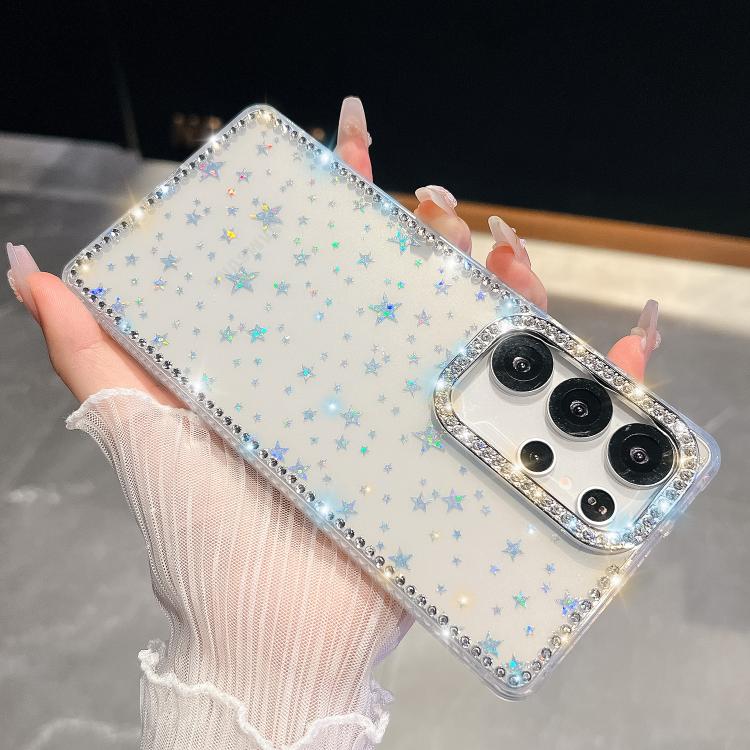 Rhinestone Glitter TPU 4-corners Anti-fall Phone Case