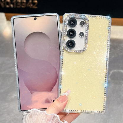 Rhinestone Glitter TPU 4-corners Anti-fall Phone Case