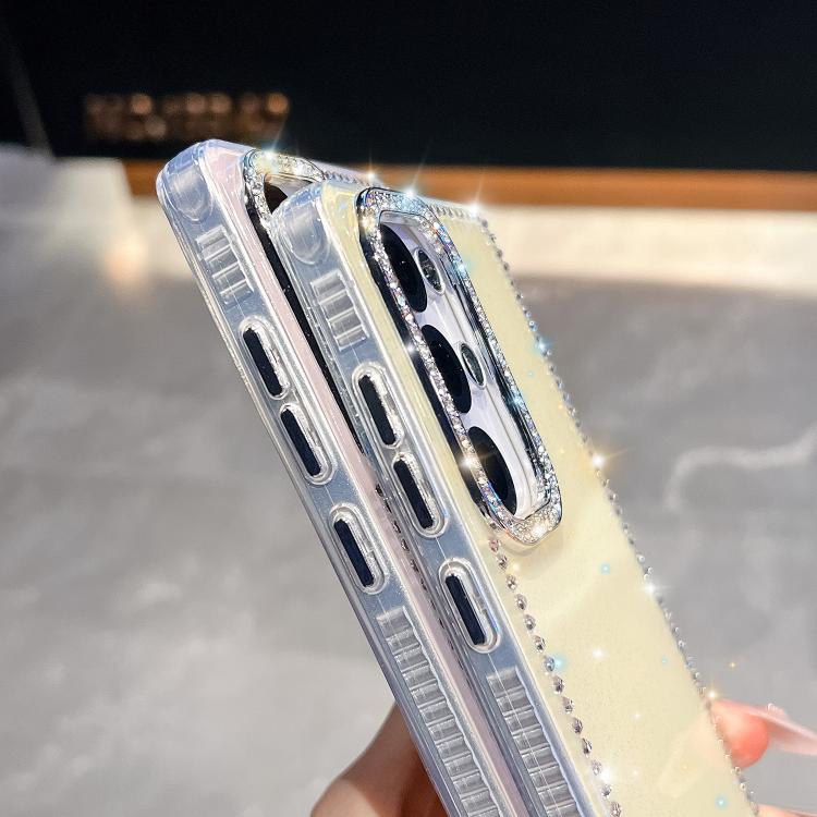 Rhinestone Glitter TPU 4-corners Anti-fall Phone Case