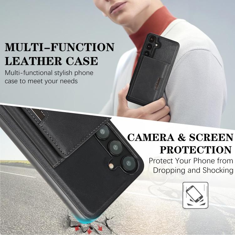 Kalebol Strong Magnetic MagSafe Tri-Fold Wallet Leather Phone Case