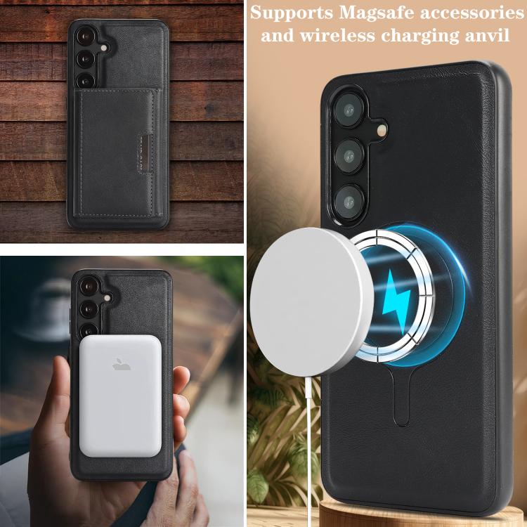 Kalebol Strong Magnetic MagSafe Tri-Fold Wallet Leather Phone Case