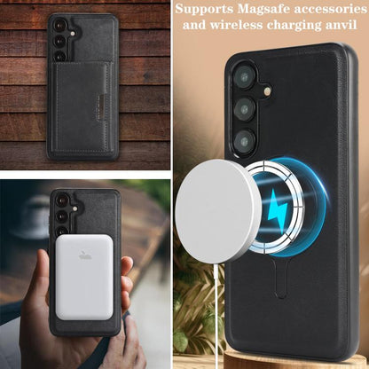 Kalebol Strong Magnetic MagSafe Tri-Fold Wallet Leather Phone Case