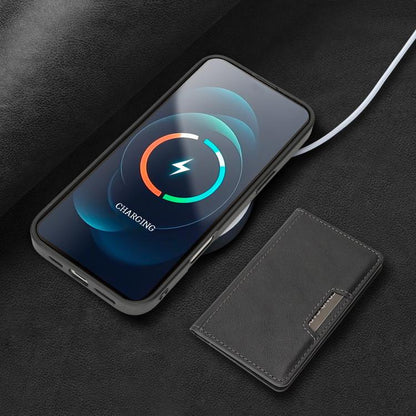Kalebol Strong MagSafe Magnetic Two-Fold Card Bag Leather Phone Case