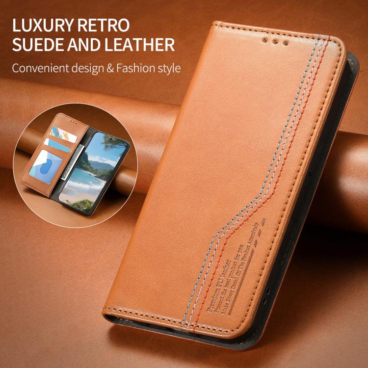 Elastic Wristband Magnetic Suction Leather Phone Case