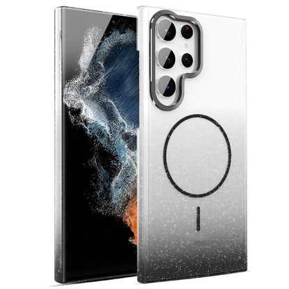 Gold Diamond Glitter Gradient MagSafe Shockproof Phone Case