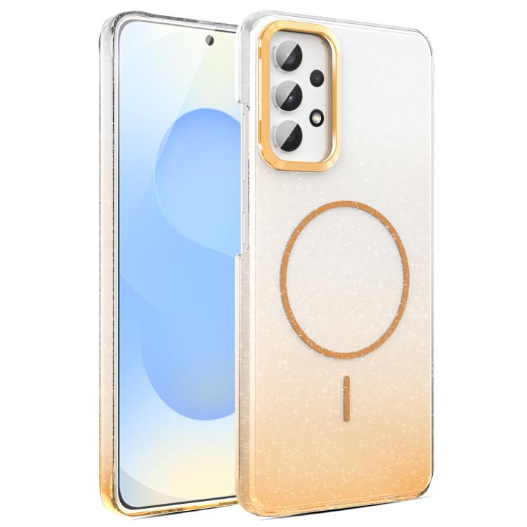 Gold Diamond Glitter Gradient MagSafe Shockproof Phone Case