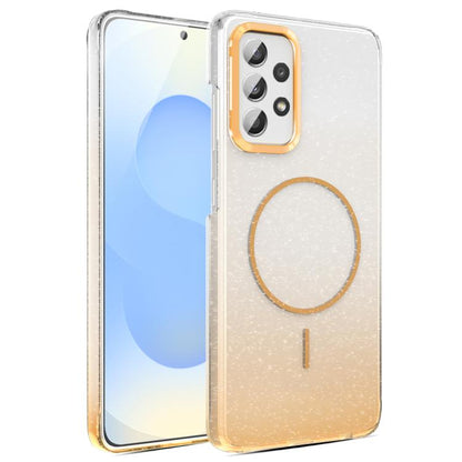 Gold Diamond Glitter Gradient MagSafe Shockproof Phone Case