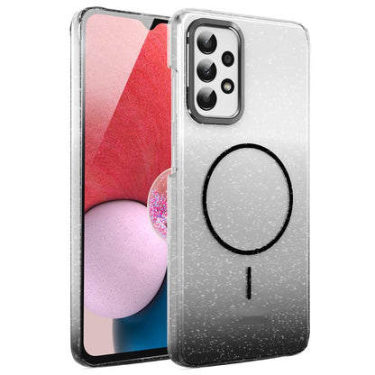 Gold Diamond Glitter Gradient MagSafe Shockproof Phone Case