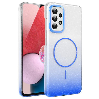 Gold Diamond Glitter Gradient MagSafe Shockproof Phone Case