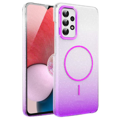 Gold Diamond Glitter Gradient MagSafe Shockproof Phone Case