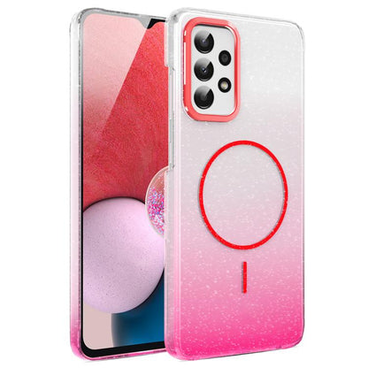 Gold Diamond Glitter Gradient MagSafe Shockproof Phone Case