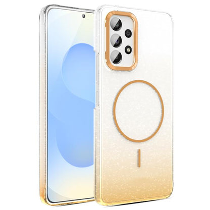 Gold Diamond Glitter Gradient MagSafe Shockproof Phone Case