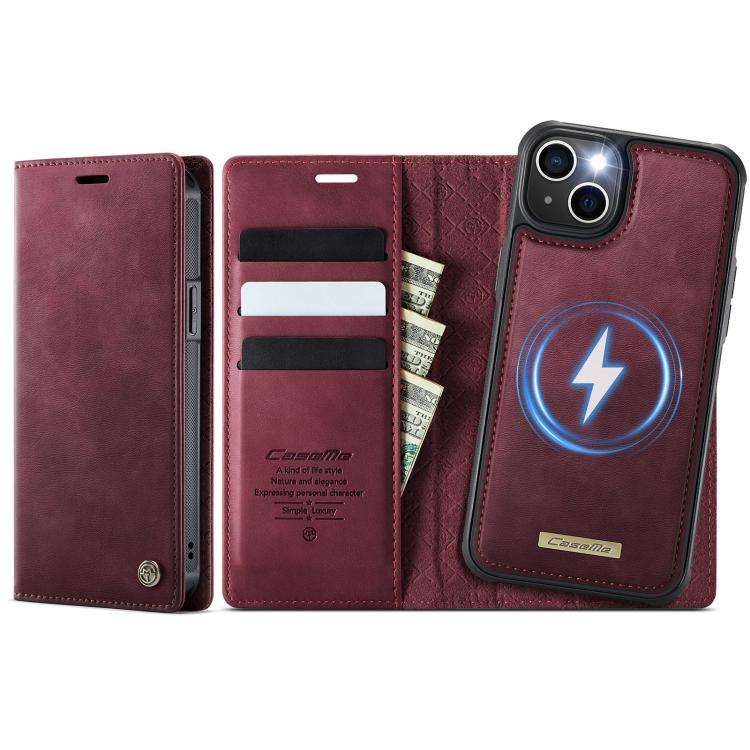 CaseMe C49 MagSafe RFID Blocking Detachable Wallet Leather Phone Case