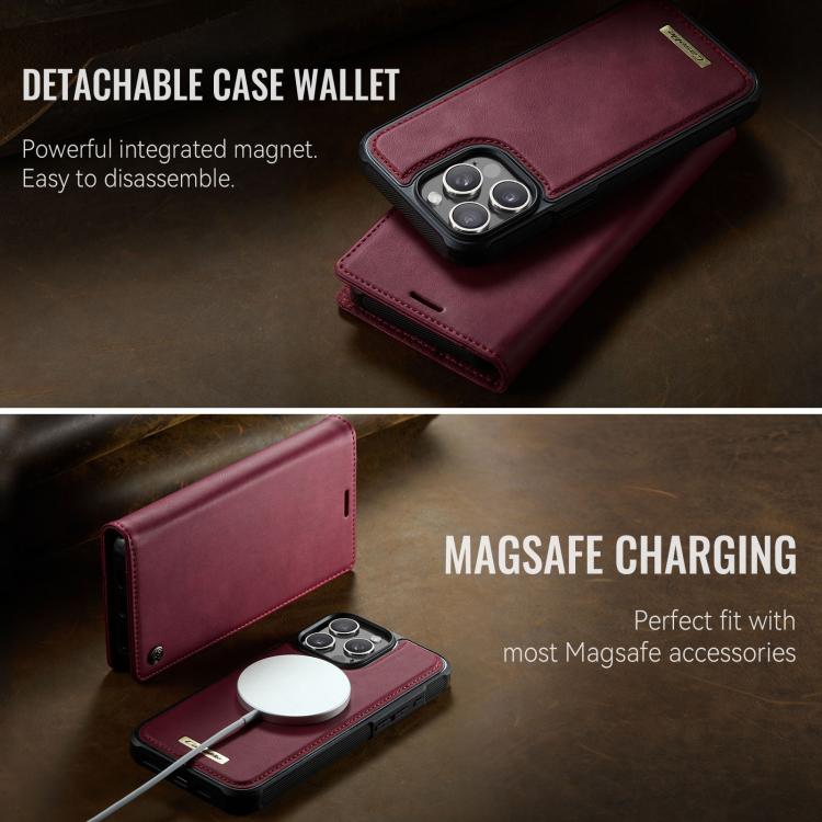 CaseMe C49 MagSafe RFID Blocking Detachable Wallet Leather Phone Case