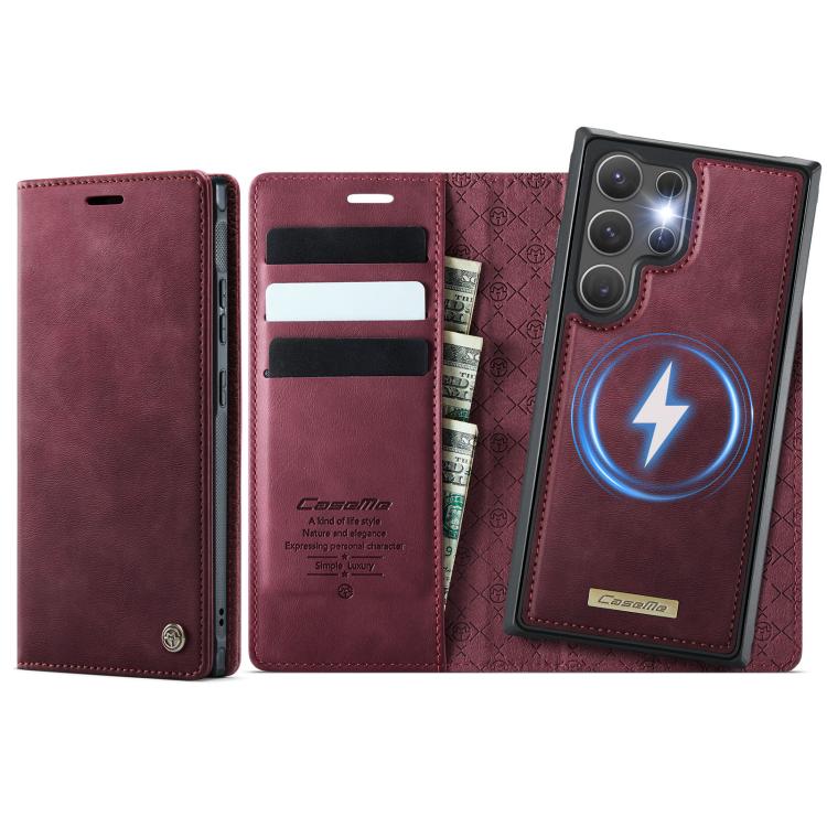 CaseMe C49 Magnetic RFID Blocking Detachable Wallet Leather Phone Case