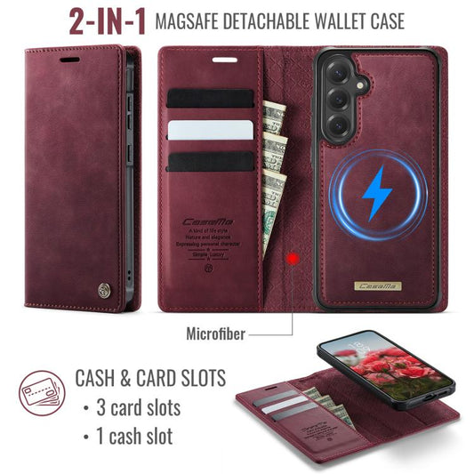 CaseMe C49 Magnetic RFID Blocking Detachable Wallet Leather Phone Case