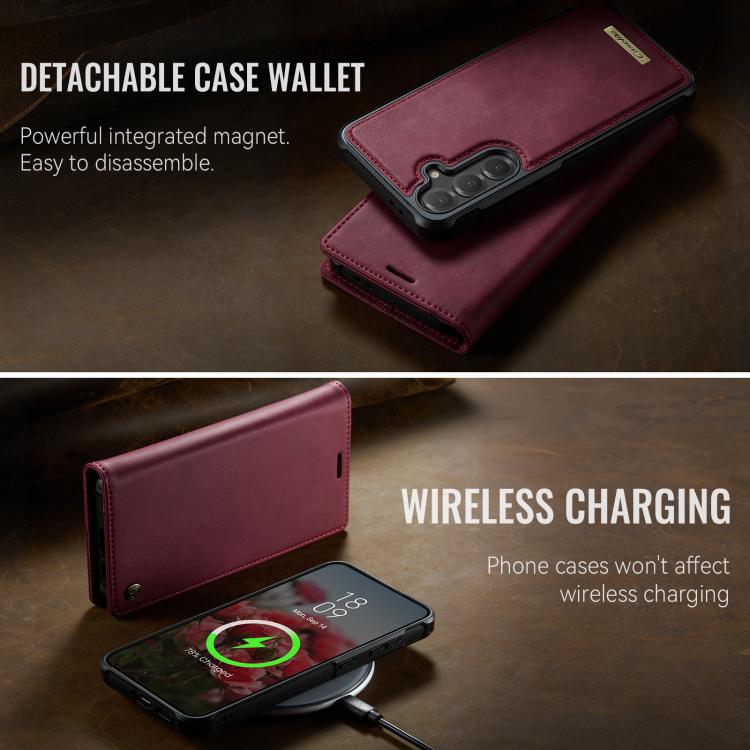 CaseMe C49 Magnetic RFID Blocking Detachable Wallet Leather Phone Case