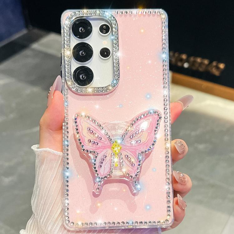 Diamond Glitter Butterfly Holder Phone Case